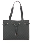 Gucci Black GG Canvas Drawstring Tote