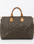 Louis Vuitton Monogram Canvas Speedy 35 Boston Handbag