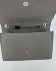 YSL Grey Monogram Leather Kate Bag