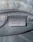 Gucci Black GG Canvas Pochette Wide Shoulder