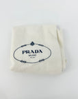 Prada Grey/White Saffiano Promenade Satchel Bag