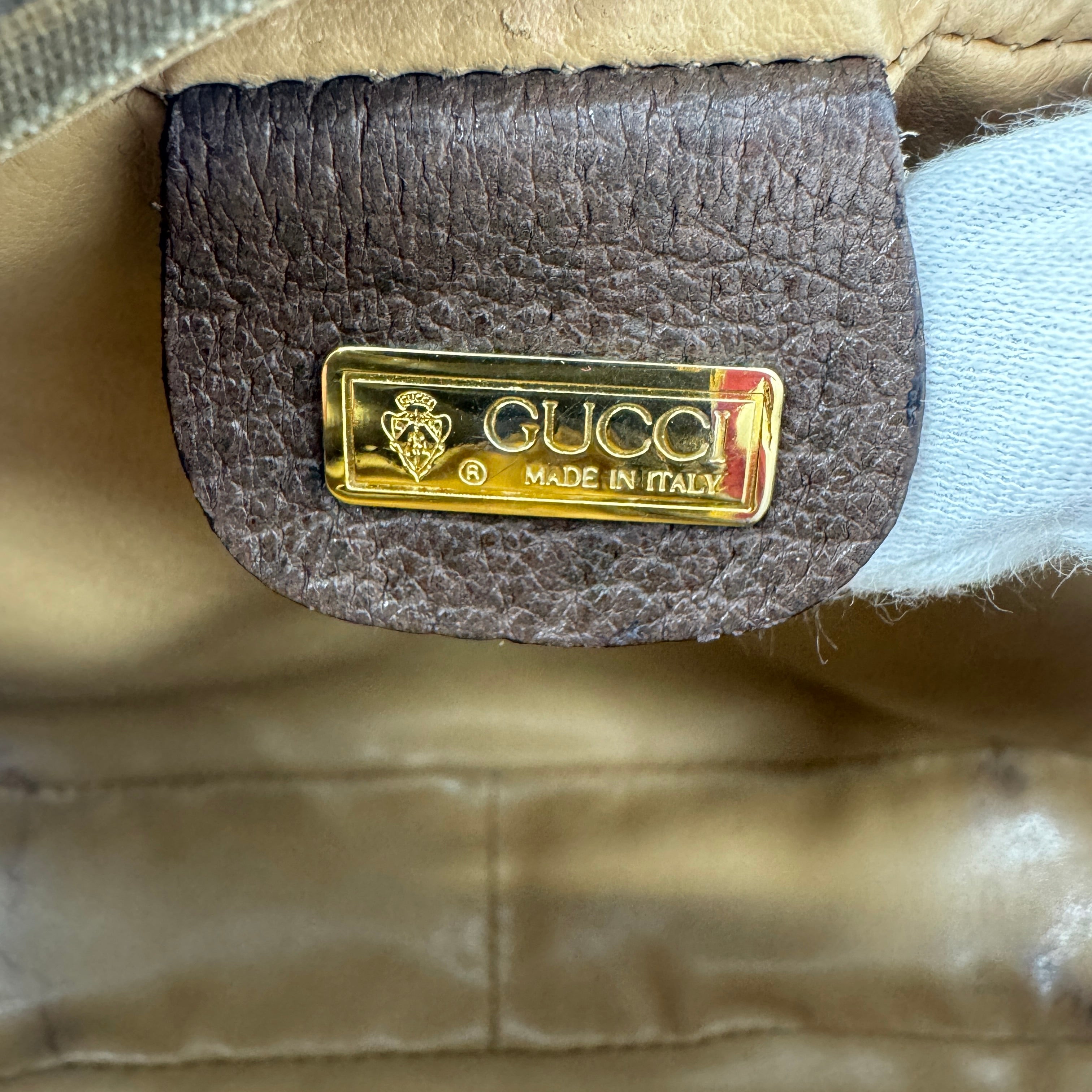 Gucci Brown Coated Canvas/Leather Supreme Ophidia Crossbody