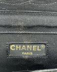 Chanel Black Quilted Satin Chain Shoulder Bag