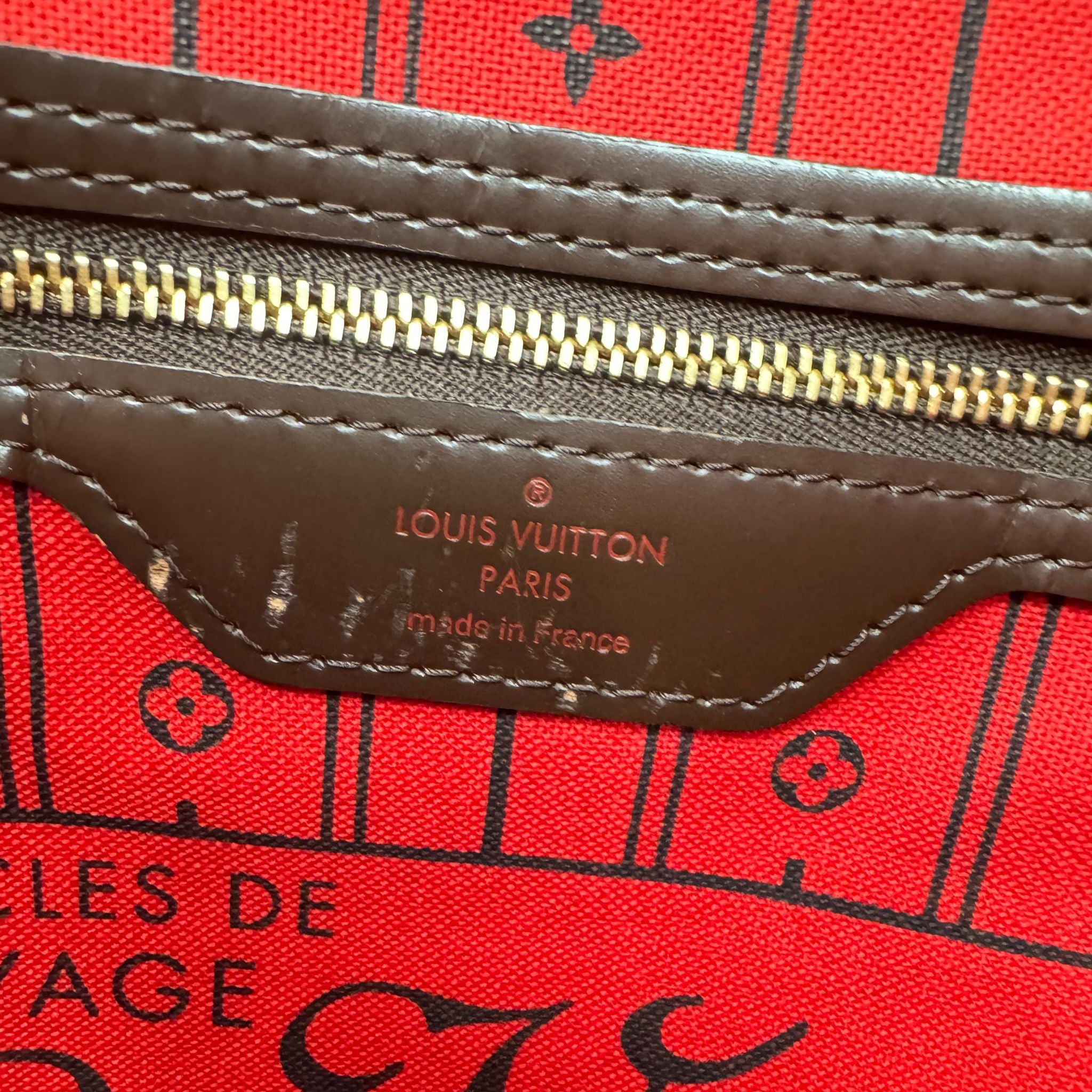 Louis Vuitton Damier Ebene Canvas Neverfull MM