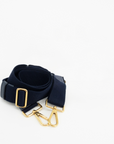 Prada Navy Canapa Logo 2Way Tote