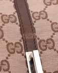 Gucci GG Canvas Jackie Canvas/Leather Shoulder bag Brown