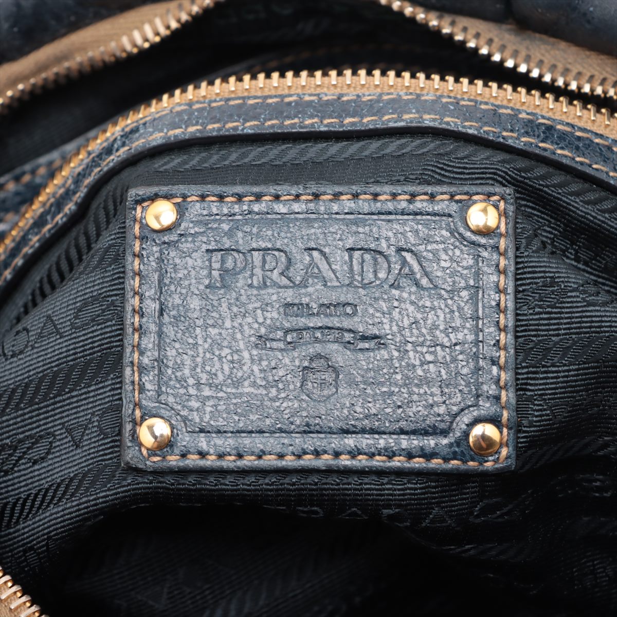 Prada Navy One Strap Shoulder Bag