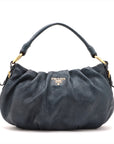 Prada Navy One Strap Shoulder Bag