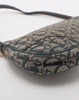 Christian Dior Navy Canvas Trotter Saddle Pochette 