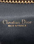 Christian Dior Trotter Canvas/Leather Chain Navy Blue Crossbody Bag