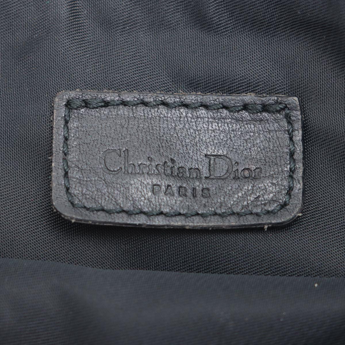 Christian Dior Navy Canvas Trotter Saddle Pochette 