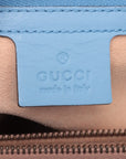 Gucci GG Marmont Tote Matelasse Leather Small Blue 2 Way