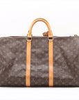 Louis Vuitton Monogram Keepall Bandouliere 50 Canvas Travel Bag