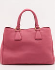 Prada Vitello Daino Leather 2 Way Handbag Pink 