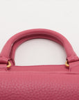 Prada Vitello Daino Leather 2 Way Handbag Pink 