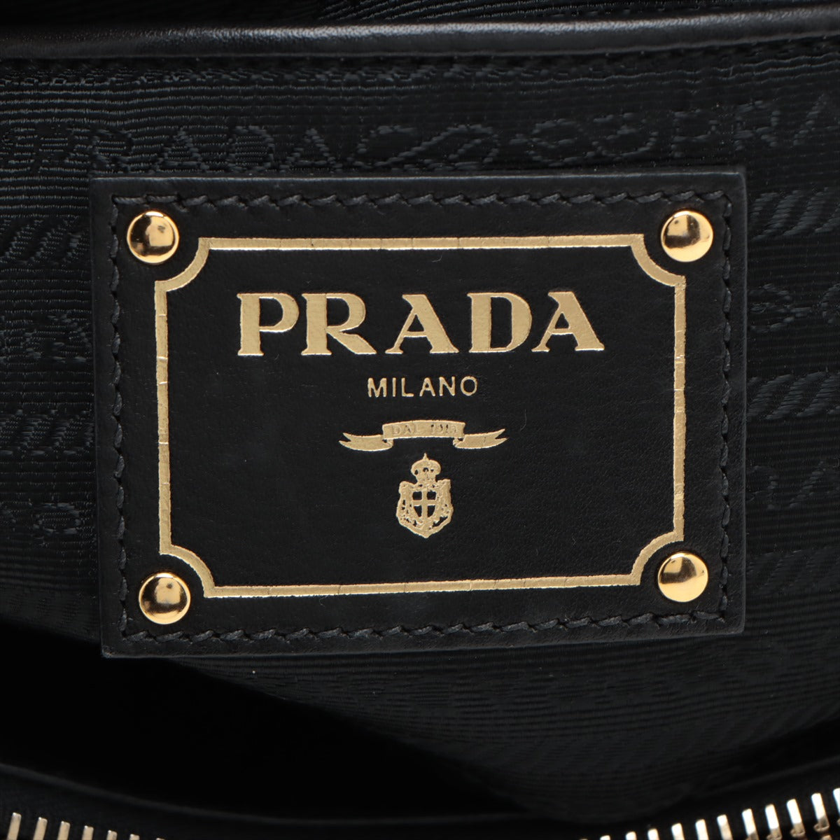 Prada Soft Calf Bow Black Tote Bag - 