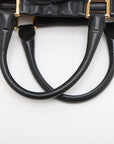 Prada Soft Calf Bow Black Tote Bag - 