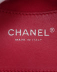 Chanel Matelasse Patent Leather Chain Tote Bag Red Silver Metal Fittings 15XXXXXX 