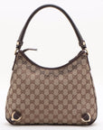 Gucci GG Canvas & Leather Shoulder bag Brown 