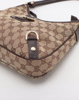 Gucci GG Canvas & Leather Shoulder bag Brown 