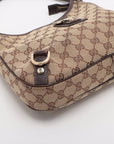 Gucci GG Canvas & Leather Shoulder bag Brown 