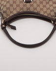 Gucci GG Canvas & Leather Shoulder bag Brown 