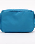 Prada Blue Nylon Tessuto Mini Bow Crossbody Bag 