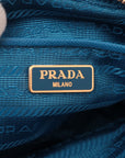 Prada Blue Nylon Tessuto Mini Bow Crossbody Bag 