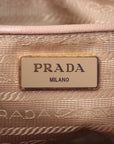 Prada Saffiano Leather 2 Way Handbag Pink 