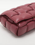 Bottega Veneta Padded Cassette Maxi Intrecciato Leather Shoulder Bag Bordeaux  