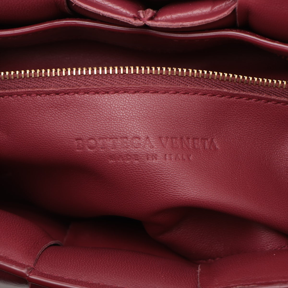 Bottega Veneta Padded Cassette Maxi Intrecciato Leather Shoulder Bag Bordeaux  