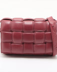 Bottega Veneta Padded Cassette Maxi Intrecciato Leather Shoulder Bag Bordeaux  