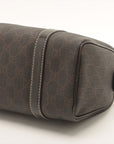 Gucci GG Supreme PVC &amp; leather Mini Boston Bag Brown 193604  